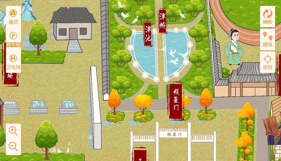 运城手绘地图景区语音讲解导览系统：智慧景区建设的基石